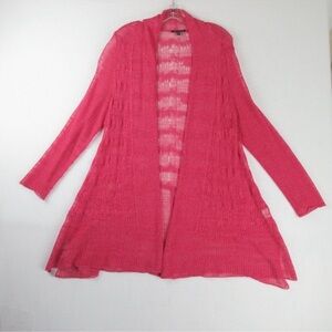 Eileen Fisher open front waterfall cardigan. Size medium.